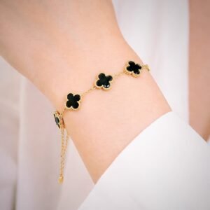 Black clover bracelet