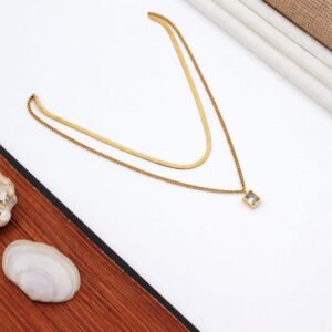 Layered snake chain